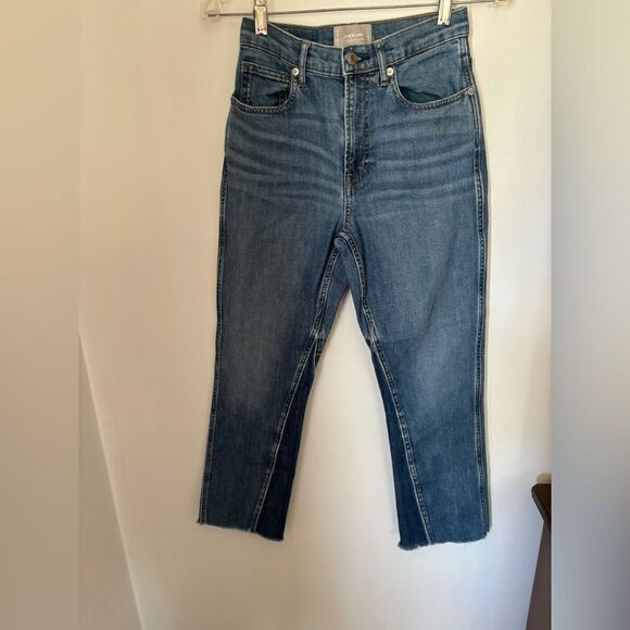 Everlane the Cheeky bootcut Jean size 26 crop 98% cotton - Picture 1 of 10